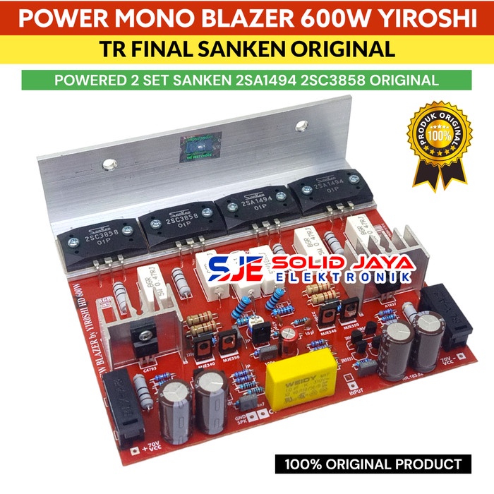 Kit Power Blazer 600W Mono 600 Watt Tr Final Sanken Asli By Yiroshi
