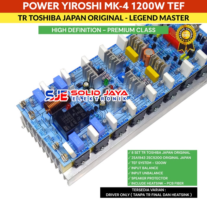 Kit Power Yiroshi Mk4 Mk 4 Mk-4 1200W Amplifier Legend Master Tr Asli