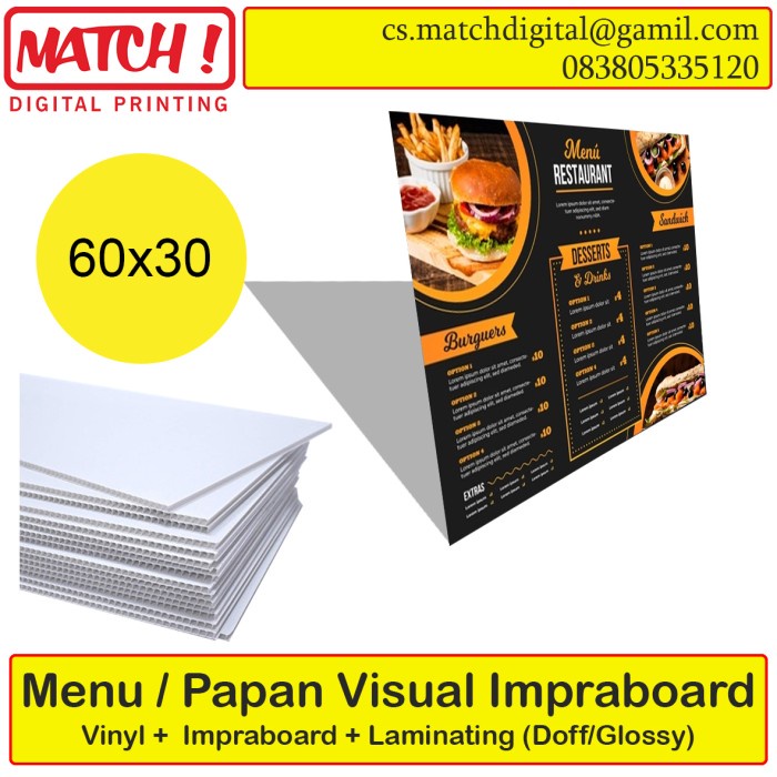 

TERBARU! Menu papan Impraboard 60x30
