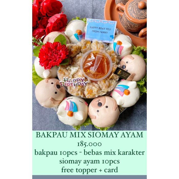 

Promo Terbatas Bakpao Mix Siomay Ayam - Ready Setiap Hari, Note Tgl Dan Ucapan Aman