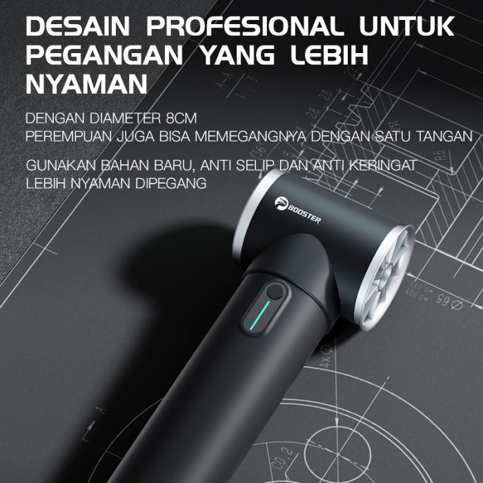 Booster Tf50A1 Profesional Rechargeable Kekerasan Turbofan, 50 M/S Jet Chip Kecepatan Tinggi, 70000