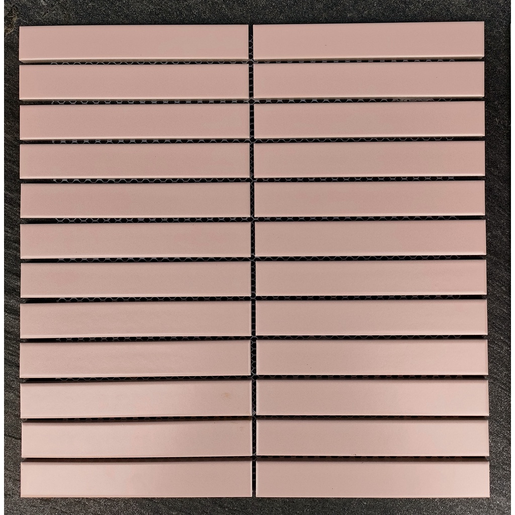 Mosaic Interior Kitchen Set / Mozaik Dinding Kamar Mandi / Keramik Dinding Dapur Long Striped Pink