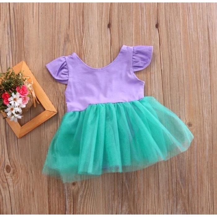 [0-3Th] Baju Dress Mermaid Anak Bayi Balita High Quality