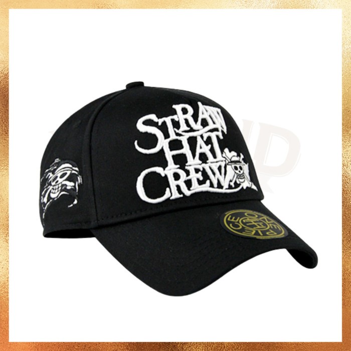 READY STOCK!!! Topi New Era Angel x Straw Hat Crew One Piece Monkey D Luffy Skull Collab Anime White