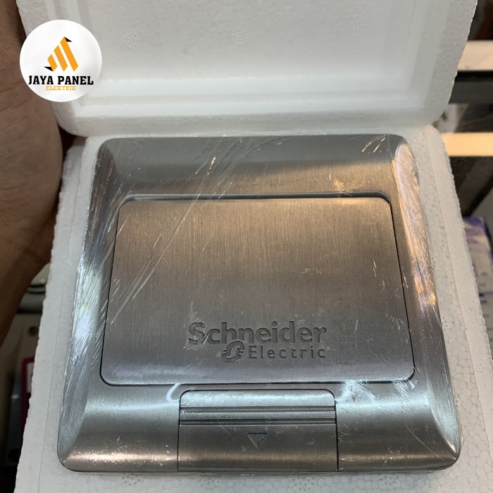 stop kontak lantai e227f_abe schneider kosongan