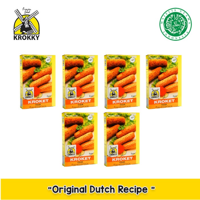 

Promo Terbatas Krokky Kroket Cheese ( Keju ) Pack Of 6 Aman