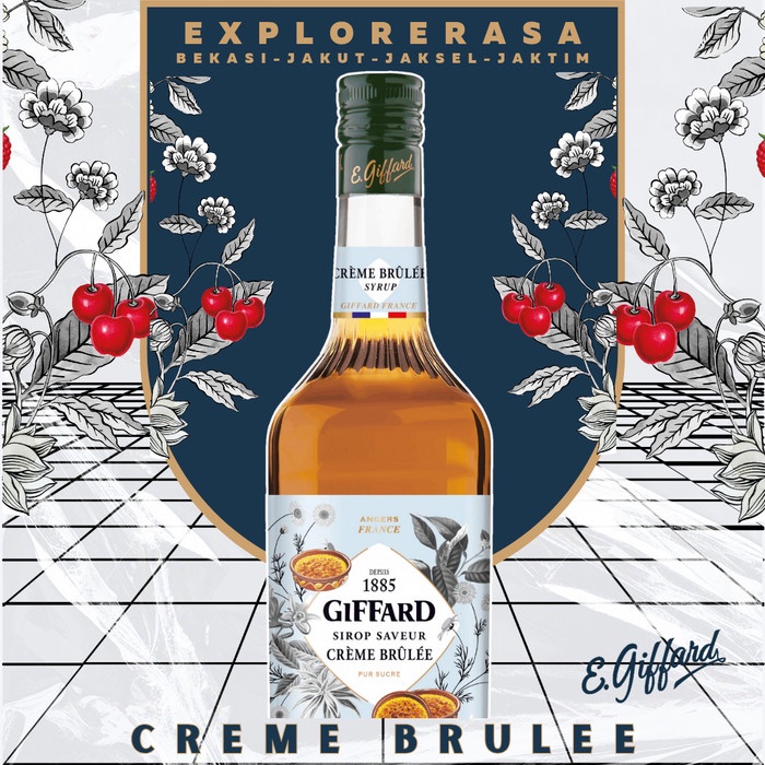 

Giffard syrup Creme brule 1L Sirup giffard creme brule 1 liter