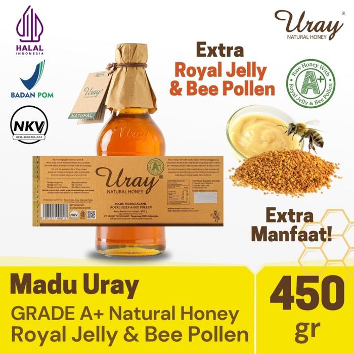 

Sale Terbatas Madu Uray Natural Honey 875Gr Grade A+ Dengan Royal Jelly Dan Bee Pollen Madu Murni