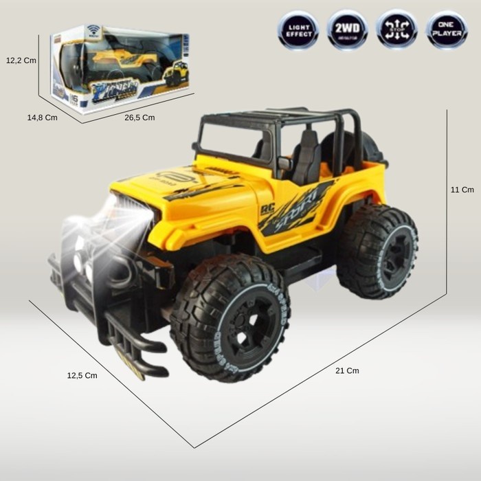 Ready Rc Mobil Jeep Offroad Off Road 4X4 Mainan Anak Remote Control Original