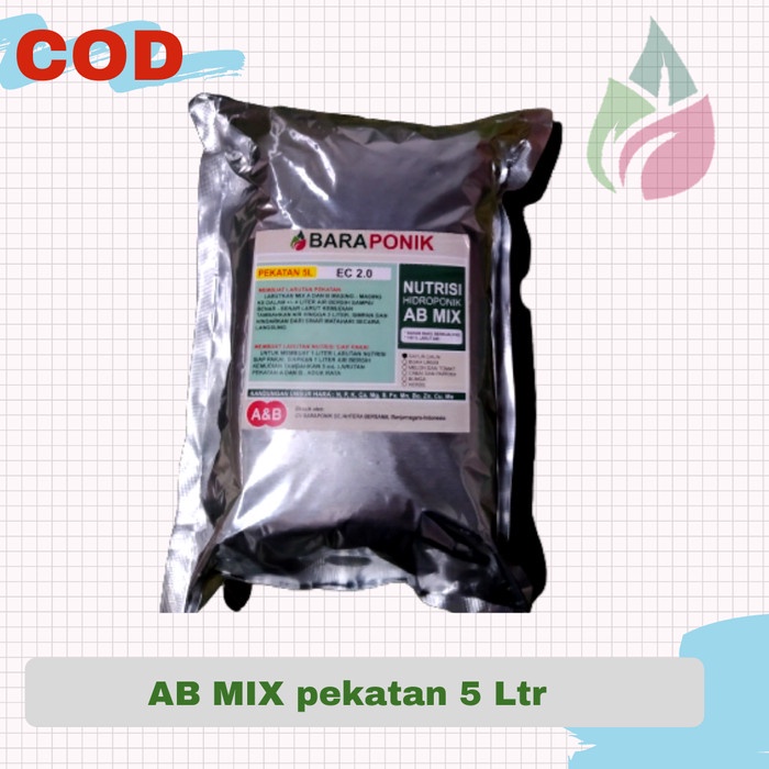 Nutrisi hidroponik baraponik Ab mix sayuran daun
