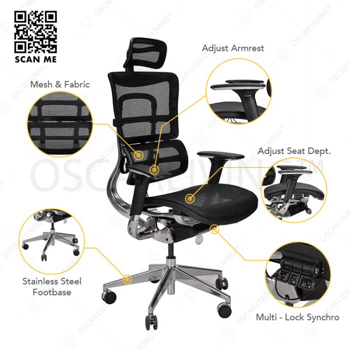 Terbaru Kursi Kantor Ergotec Gl-916