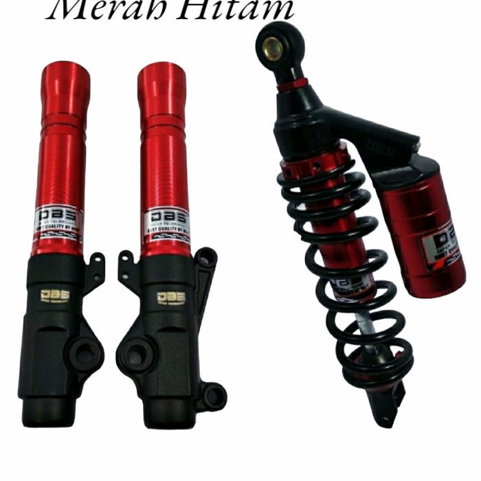 PAKET SHOCK VARIASI DBS DEPAN+BELAKANG MIO BEAT FINO VARIO XEON SKOOPY