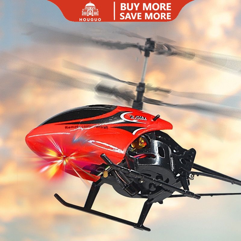 Ready Houguo Besar Led Helikopter Rc Mainan Anak Mainan Pesawat Hadiah Ulang Tahun Remote Control