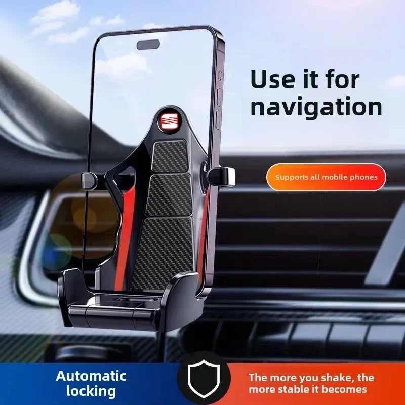 Car Gps Mobile Phone Stand Holder Air Vent Clip Mount For Seat Leon Fr Altea Ibiza Toledo Cordoba