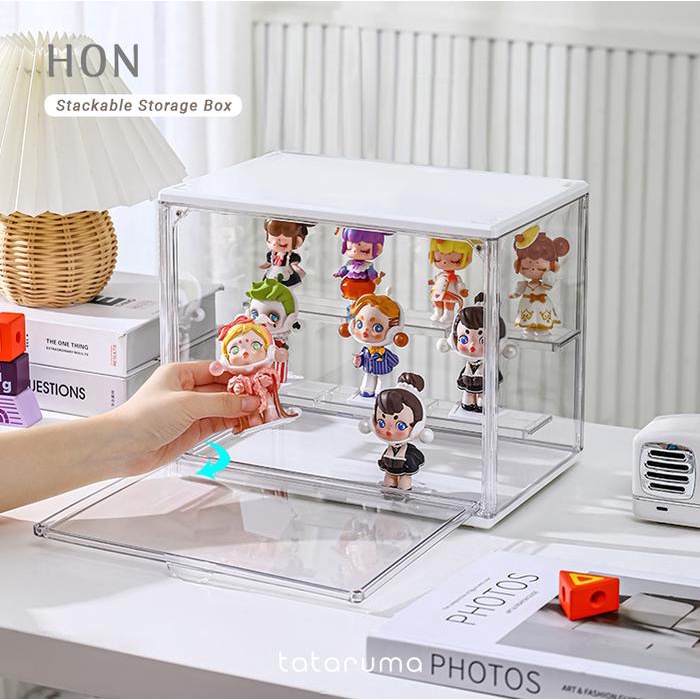 

SALE HON - Kotak Penyimpanan Akrilik Transparan Display Bisa Ditumpuk