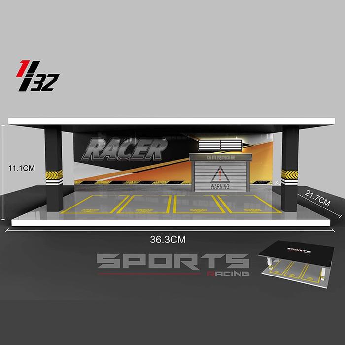 

BOOM SALE Diorama 1:32 dan 1:24 Parkiran Parking Lot 2 Sampai 4 Mobil Dengan Lampu dan Akrilik