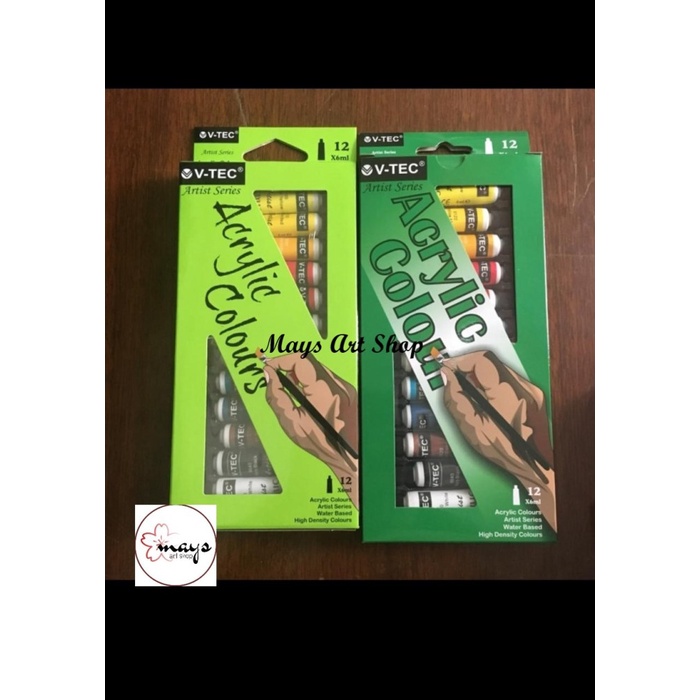 

NEW V-TEC Artist Series Acrylic Colour 18 x 6ml / VTEC AKRILIK SET 18