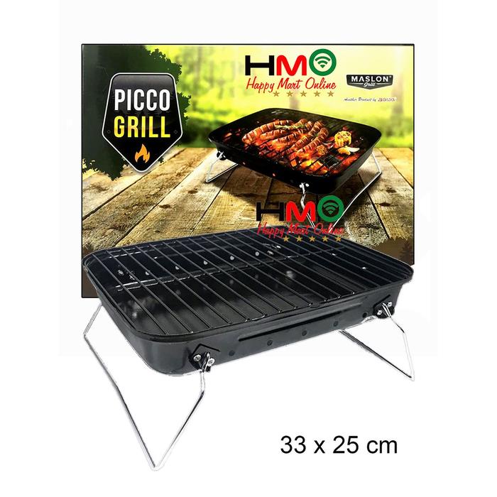 Picco Grill Maspion Alat Panggangan Arang Bbq Sate 33 Cm X 25 Cm Maspion