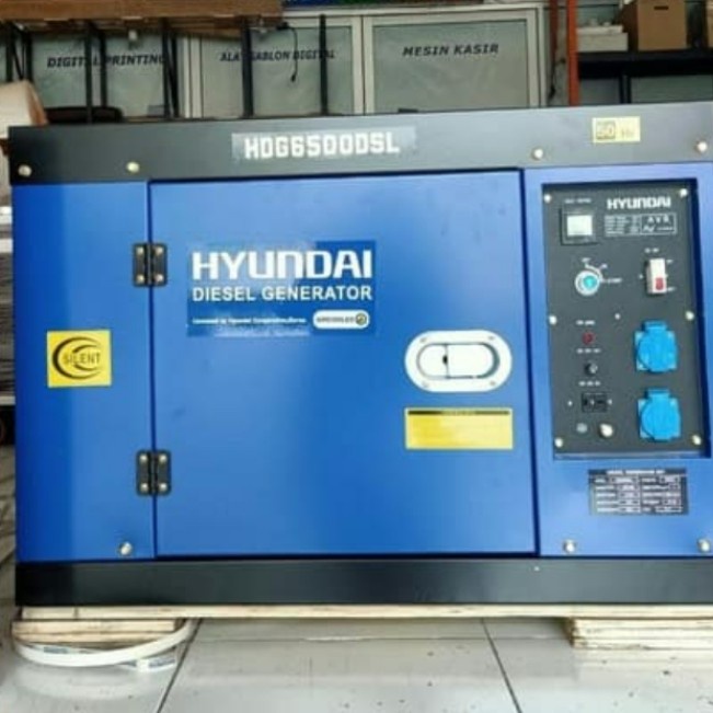 Genset Generator Silent Diesel Hyundai HDG 6500 DSL Genset Solar