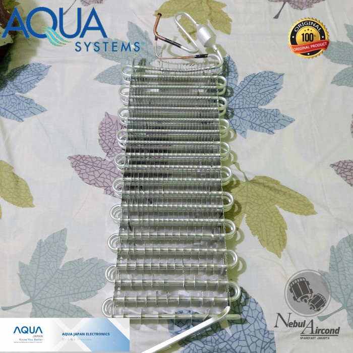 EVAPORATOR KULKAS AQUA SIDE BY SIDE ORIGINAL 59 X 26 JAPAN