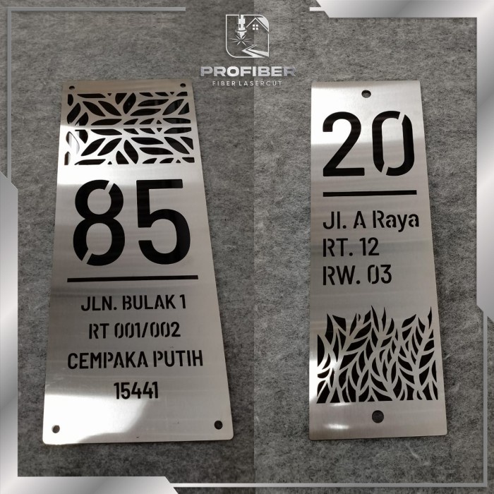 

DISKON Nomor Rumah Stainless Kombinasi Akrilik Motif 01