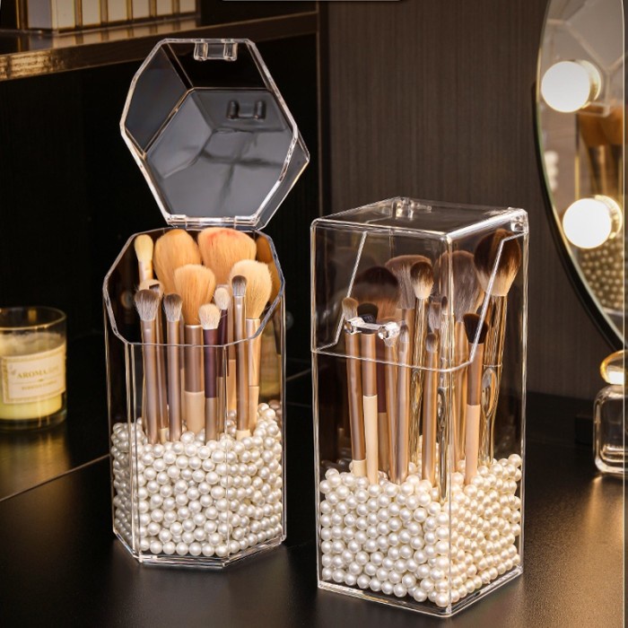 

TERLENGKAP Tempat kuas hias akrilik / Tempat brush akrilik / Tempat kosmetik