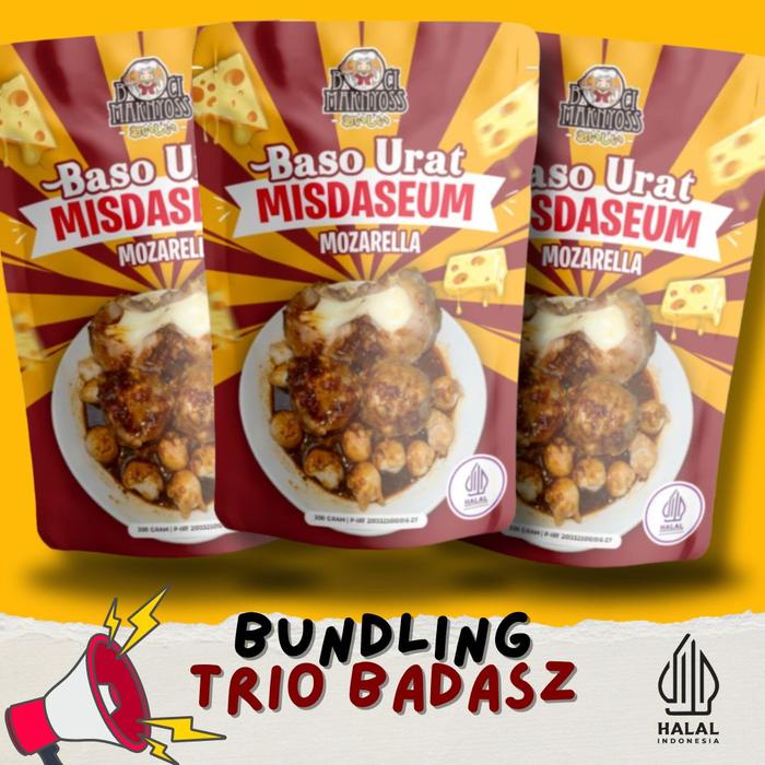 

JTTOP" BUNDLING TRIO BADAS ( 3 BASO URAT MOZARELLA MISDASEUM )
