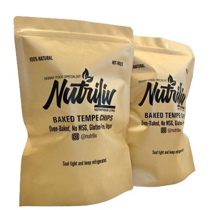 

JTTOP" NUTRILIV KERIPIK TEMPE PANGGANG OVEN TIDAK DIGORENG BAKED TEMPE CHIPS