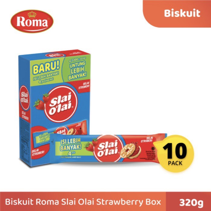 

JTTOP" SLAI OLAI STRAWBERRY ( 1 BOX ISI 12 PCS )