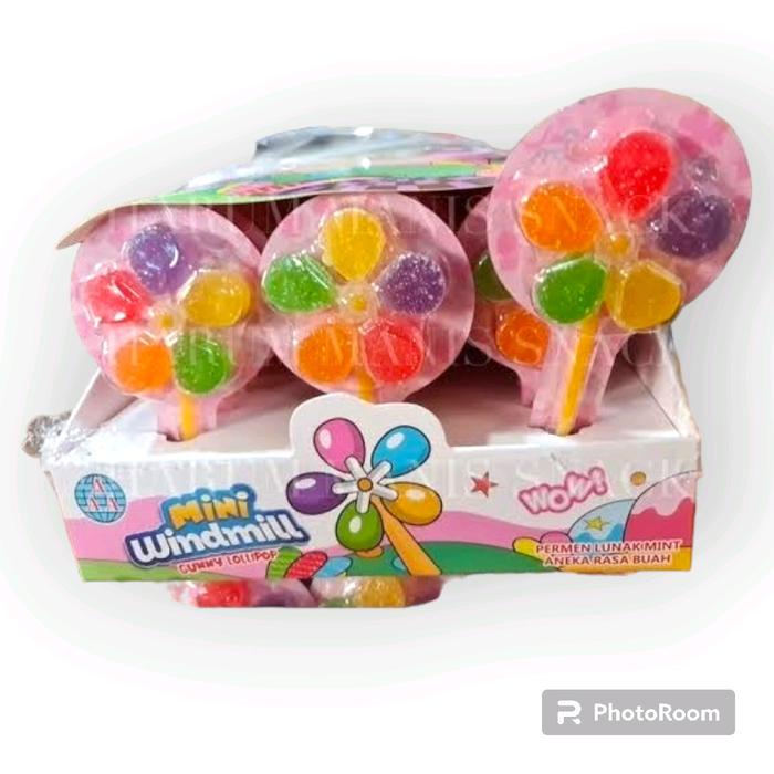 

JTTOP" PERMEN NGIPAS - KIPAS WINDMILL 1 BOX @30PCS - PERMEN LUNAK CANDY GUMMY FOOD RASA BUAH FRUITY