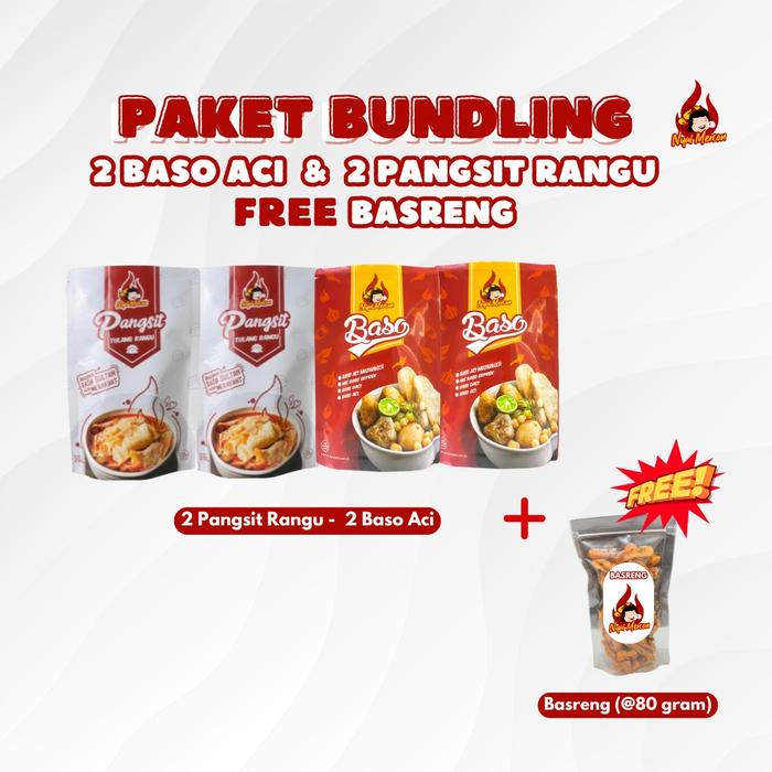 

JTTOP" PAKET 2 BASO ACI DAN 2 PANGSIT RANGU NYAI MERCON FREE BASRENG