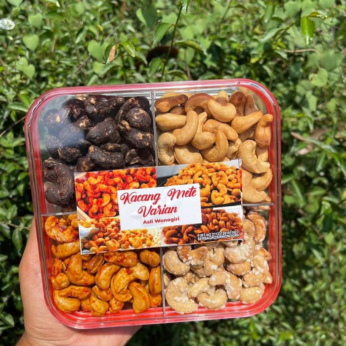 

JTTOP" KACANG METE MIX 4 VARIAN RASA SNACKS BAWANG GORENG COKELAT FOOD
