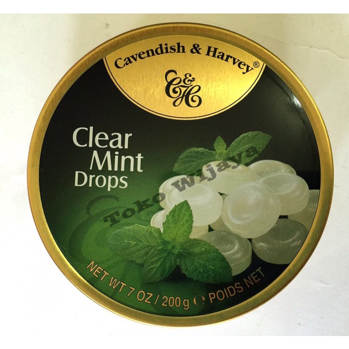

JTTOP" PERMEN CAVENDISH & HARVEY CLEAR MINT DROPS