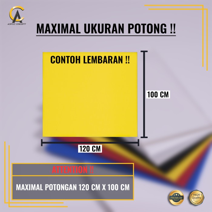 

TERBATAS Akrilik /Acrylic Lembaran Bening Atau Putih 3mm Custom Potongan Bebas