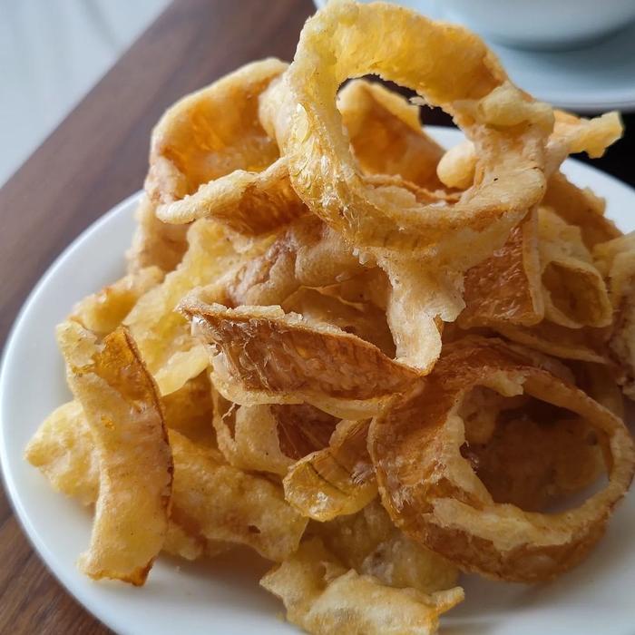 

JTTOP" KERIPIK BAWANG BOMBAY CRISPY ONION RING CRISPY KERIPIK SAYUR BUAH PREMIUM