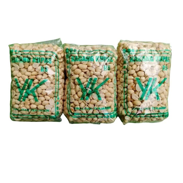 

JTTOP" 3 PCS - KACANG KUPAS ASLI TUBAN KUALITAS SUPER KEMASAN 250 GR KACANG KUPAS MENTAH TINGGAL