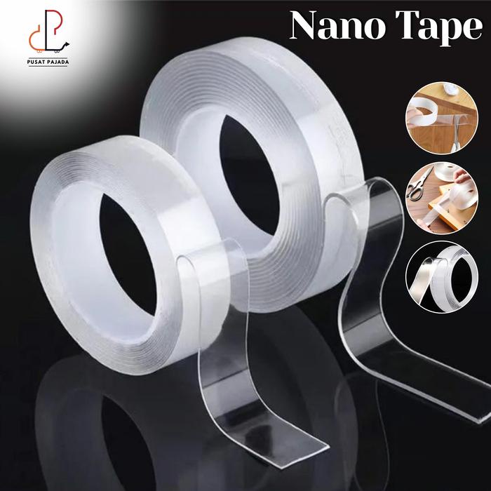 

HEMAT Nano Double Tape Bening Acrylic Isolasi 1M Transparan Waterproff Dobel Tip Tahan Air Akrilik