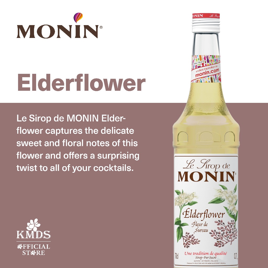

MONIN Elder Flower syrup 70 CL 700 ML