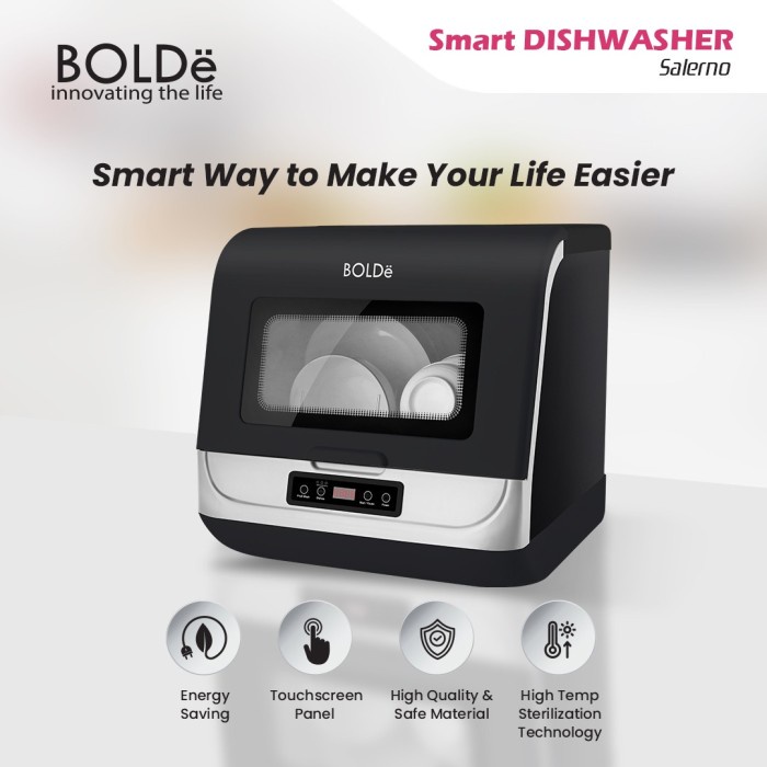 BOLDE - Smart Dishwasher Salerno (Mesin Pencuci Piring Otomatis)