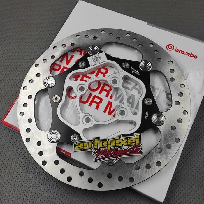 TOP REM PIRINGAN DISK CAKRAM BREMBO FLOATING CNC DIAMETER 260MM VARIO BEAT MIO LUBANG 4 BRACKET DISC