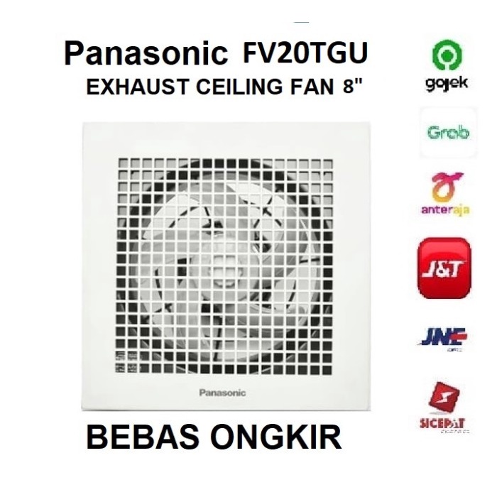 Mantab Panasonic Exhaust Fan Plafon 8 Inch Fv-20Tgu5 - Exhaust Fan Ceiling