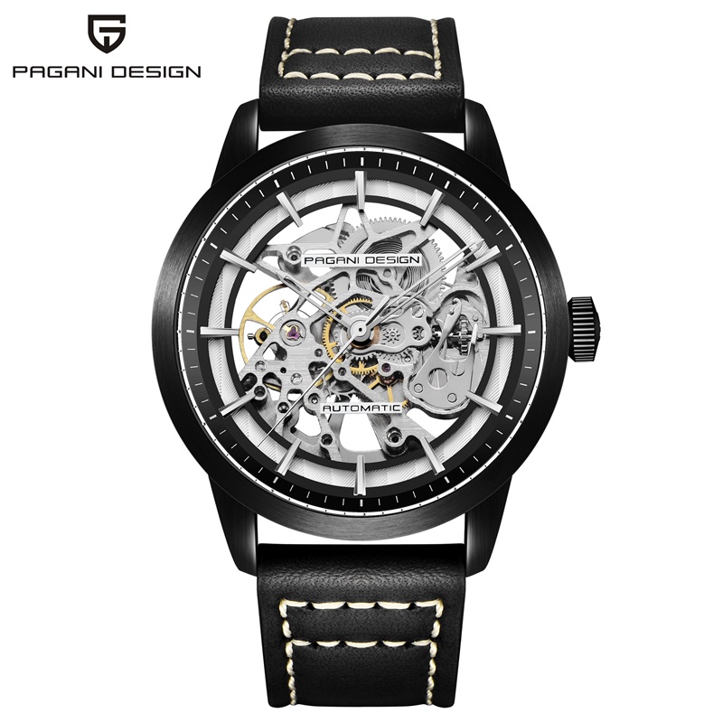 Pagani Design Brand Men'S Mechanical Wrist Watches Luxury Skeleton Hollow Automatic Wristwatches
