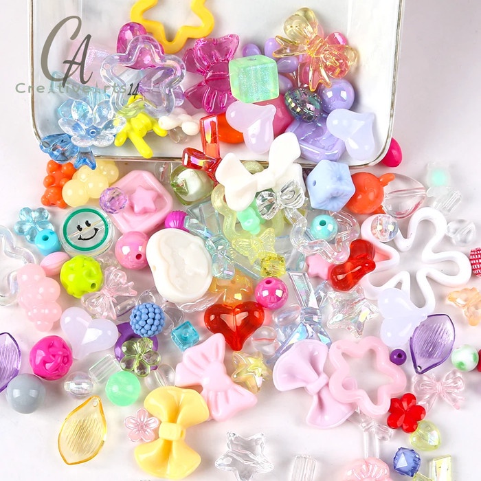 

TERLENGKAP Manik Manik Mix Akrilik Korea Premium Toping Luxury Bahan Craft & DIY