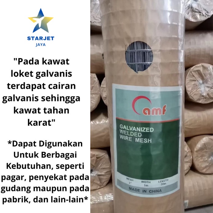 Terbaru Kawat Loket Ram Galvanis 1/2 Inch Pagar Jaring Kandang Ayam 1 Roll Berkualitas