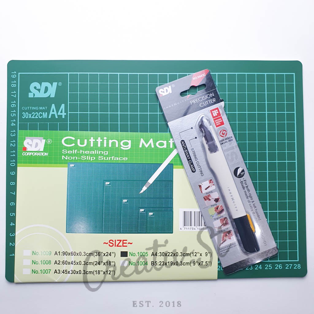 

SDI Cutting Mat A4 + Pen Cutter / Precision Cutter