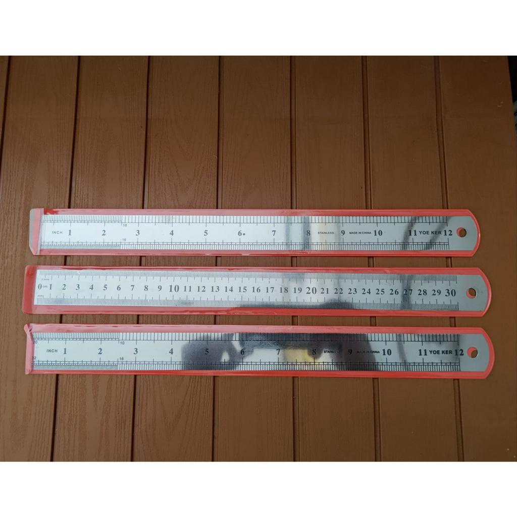 

(1 LUSIN) Penggaris Besi 30 CM