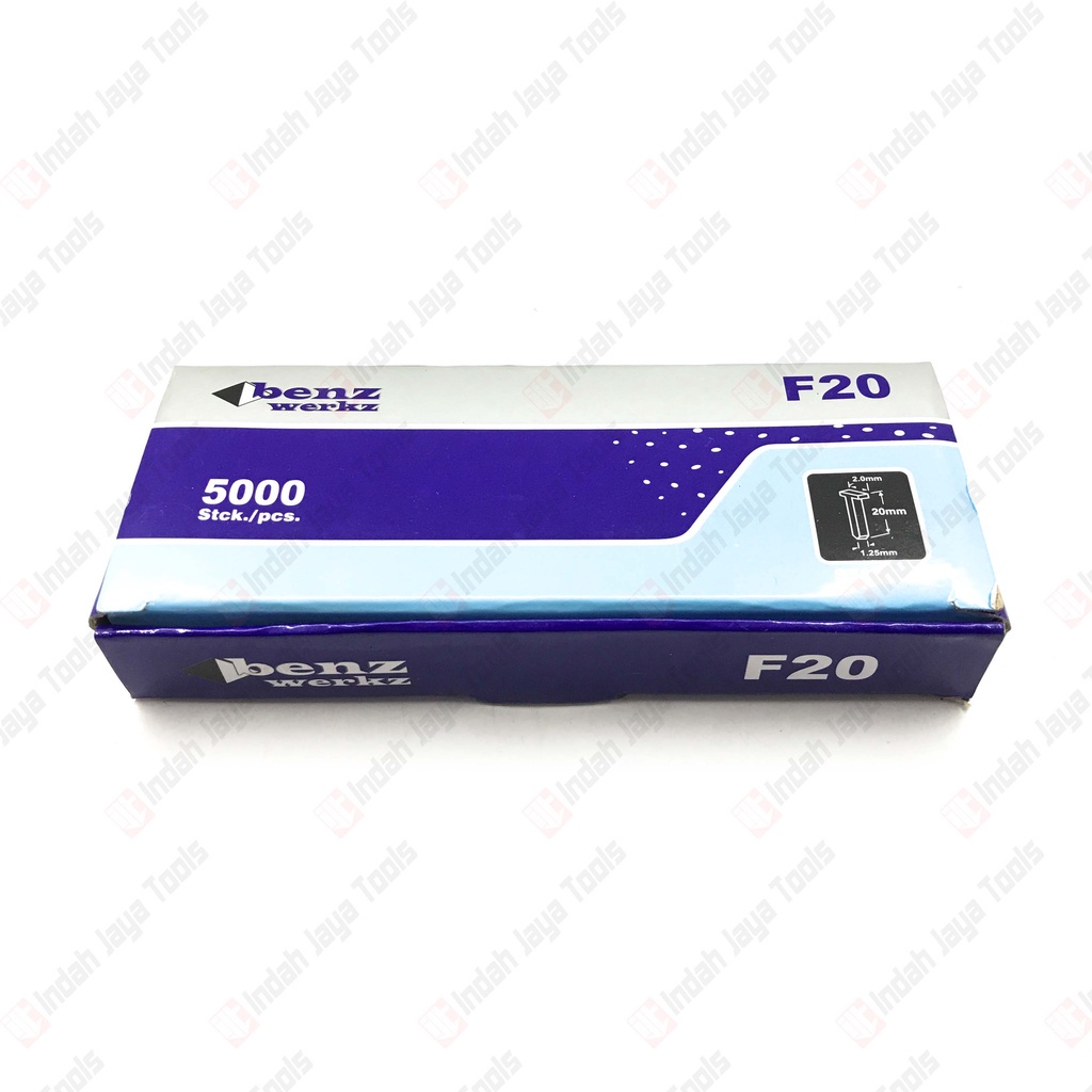 

BENZ Isi Paku Tembak F20 - Refill Air Nailer Bit Staples Finish Nail