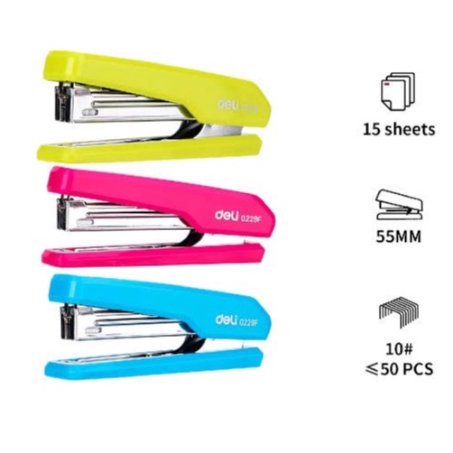 

STAPLER STAPLES NO 10 HD-10 DELI 0229F WARNA STEPLER HEKTER BAGUS