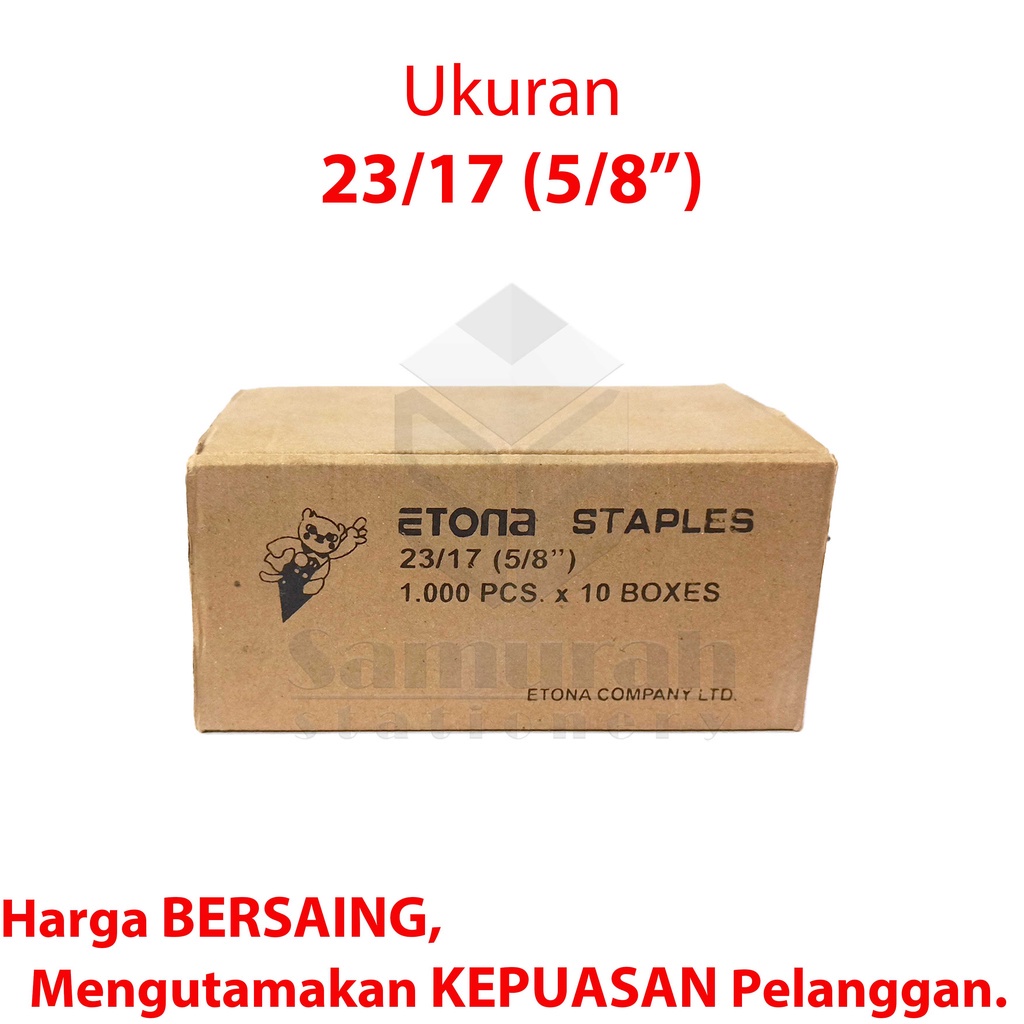 

Isi Stapler Mesin Jilid Etona 23/17 ( 5/8" ) / Staples Refill 23 17