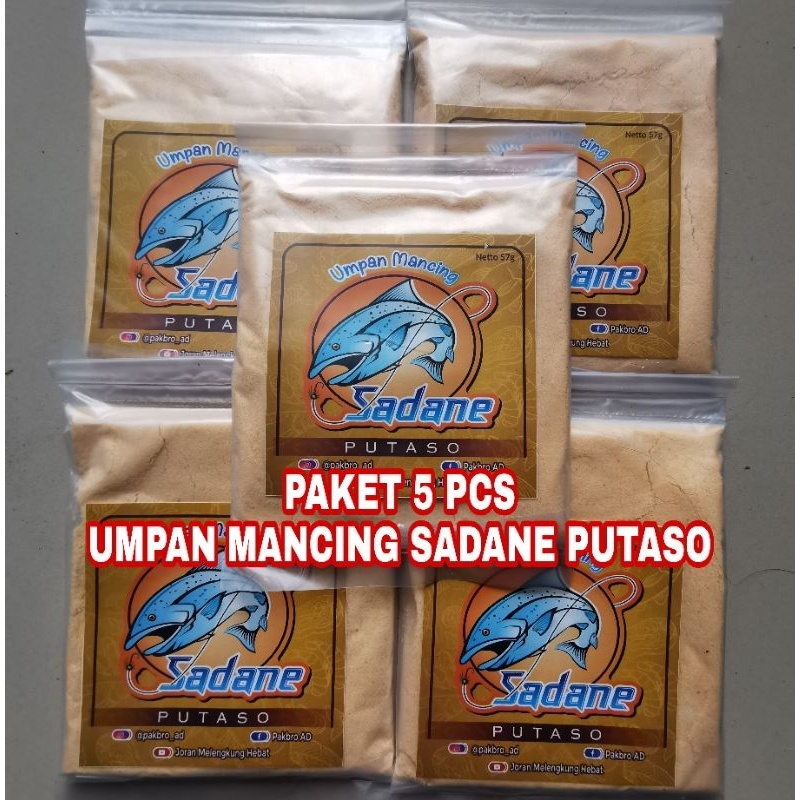 PAKET 5 PCS SADANE PUTASO UMPAN MANCING